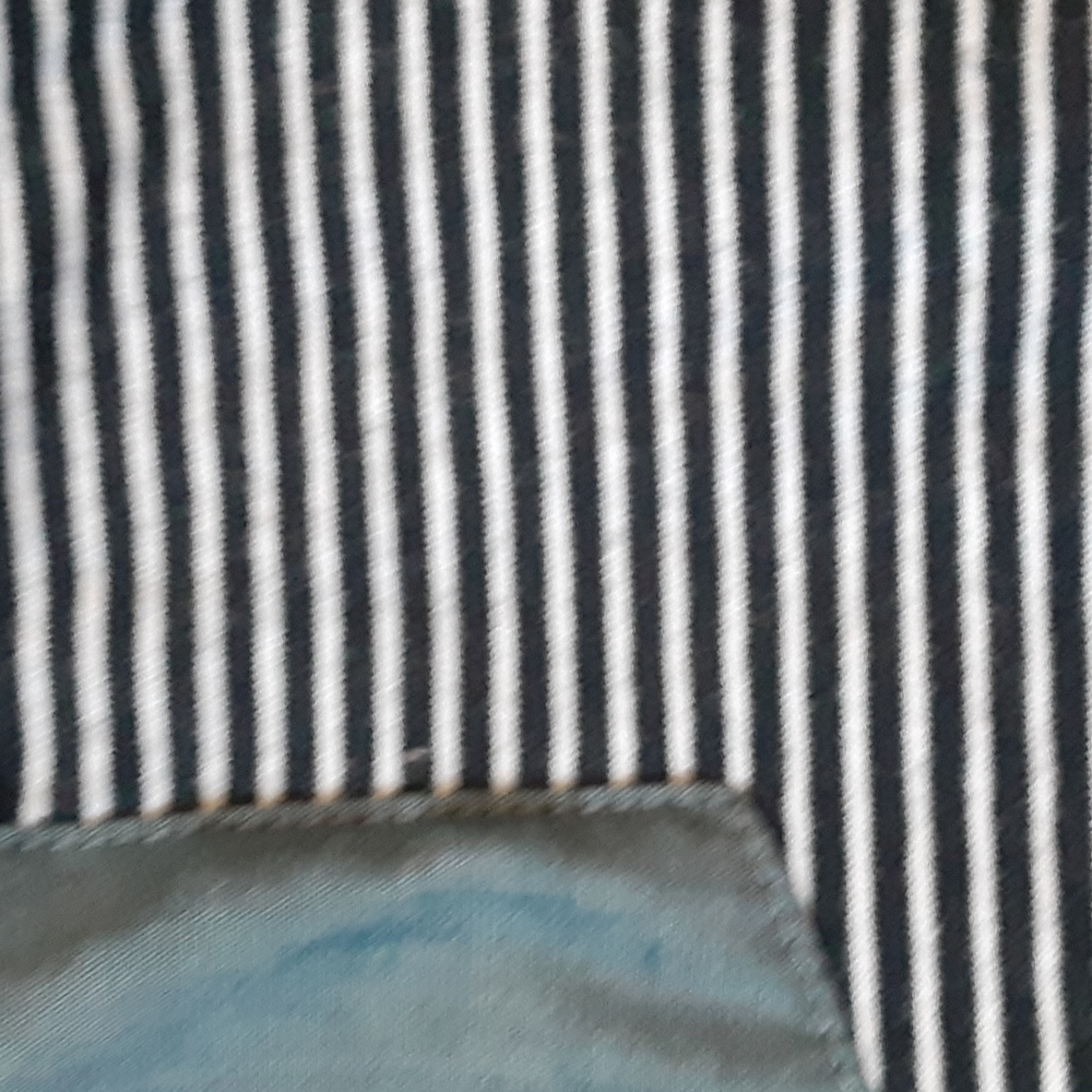 Penguin short sleeve blue and white striped shirt ,xl - Picture 9 of 9
